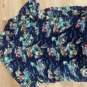 Star Wars Navy Tropical Print Shirt